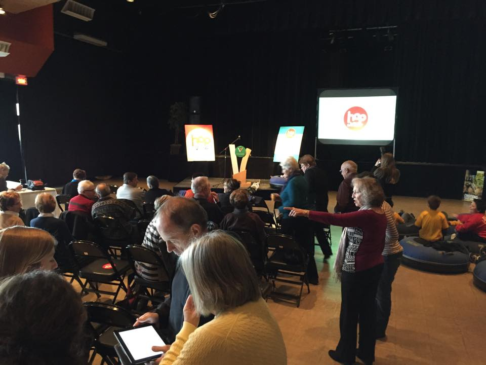 Lancement des activités Hop la Ville à Victoriaville.