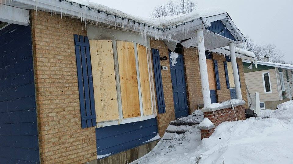Incendie sur la rue Julien-Proulx