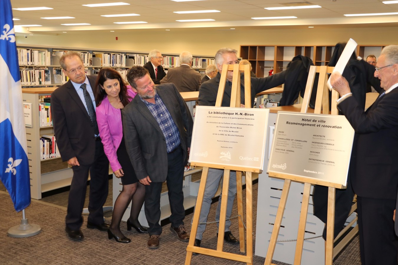 La Ville de Nicolet inaugure la bibliothèque H.-N.-Biron et l’hôtel de ville