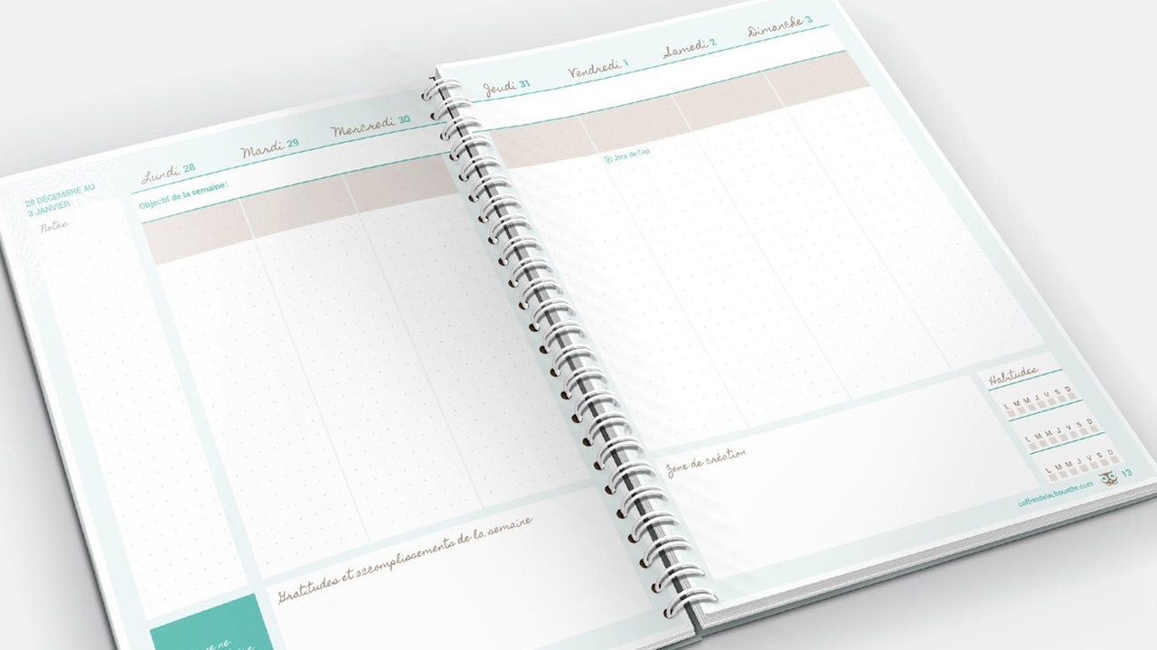 L'agenda de la Chouette organisée : l'outil indispensable pour bien planifier son année