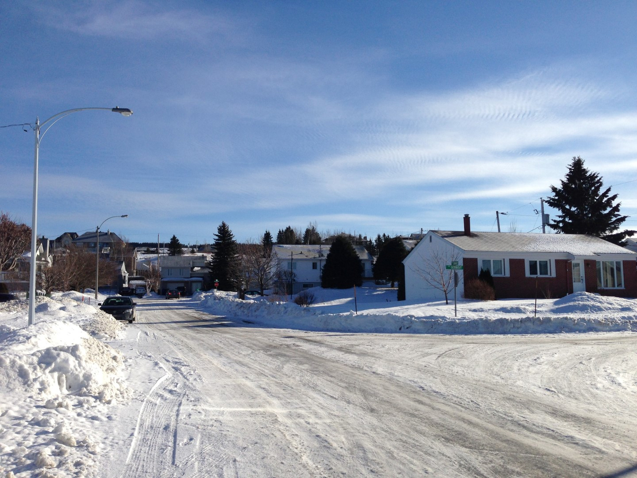 Déglaçage des rues de Rimouski