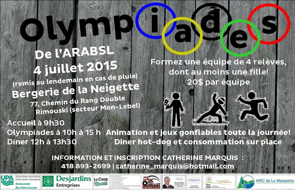 Les Olympiades du Rendez-vous annuel de la relève agricole du Bas St-Laurent sont de retour