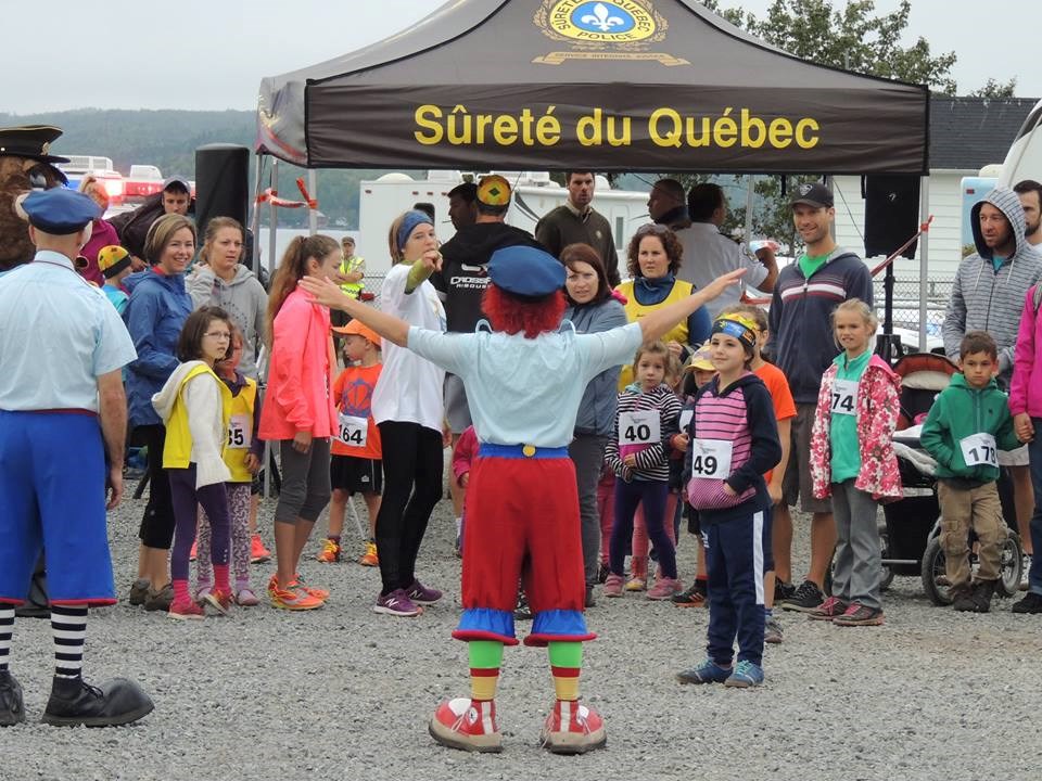 Clopin Lanouille et Monsieur Nono étaient présents pour donner le départ de la course des enfants.