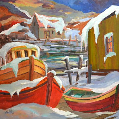 La peintre Marie Voyer présente son exposition «Sur deux horizons» à l'UQAR