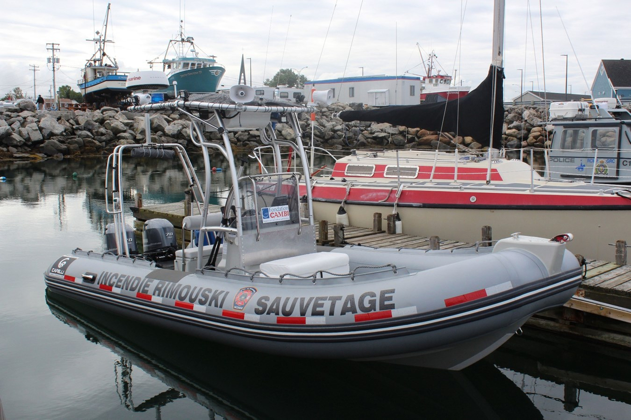 La Ville de Rimouski procède à l'acquisition d'une nouvelle embarcation de sauvetage nautique