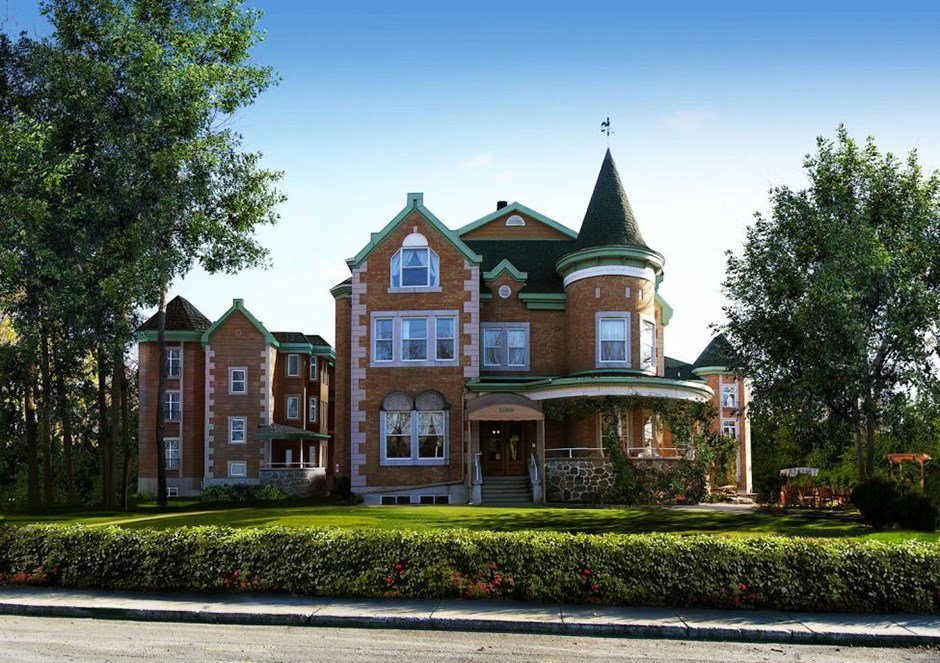 Une grande famille dans un château