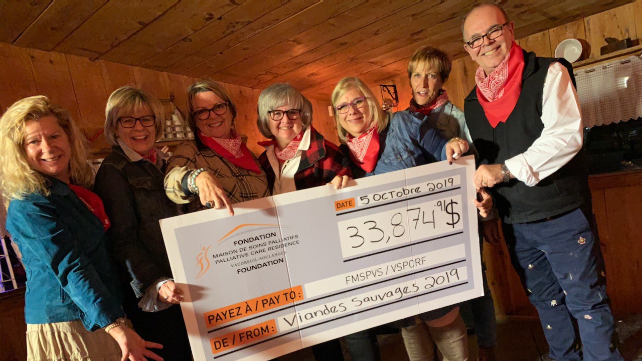 Souper gastronomique et viandes sauvages : plus de 33 000 $ pour la Fondation de la Maison de soins palliatifs de Vaudreuil-Soulanges