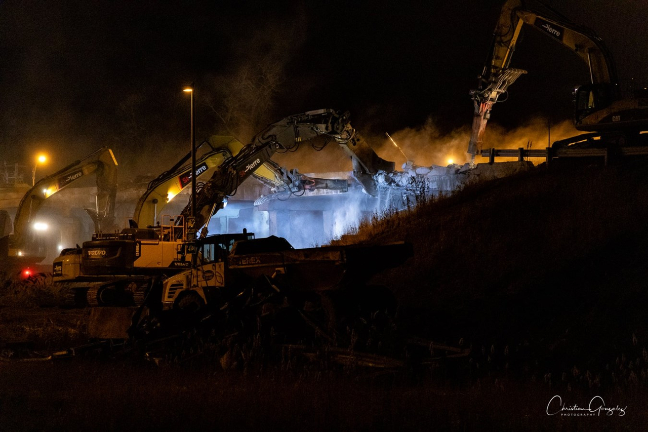 Le viaduc du chemin des Chenaux n'est plus
