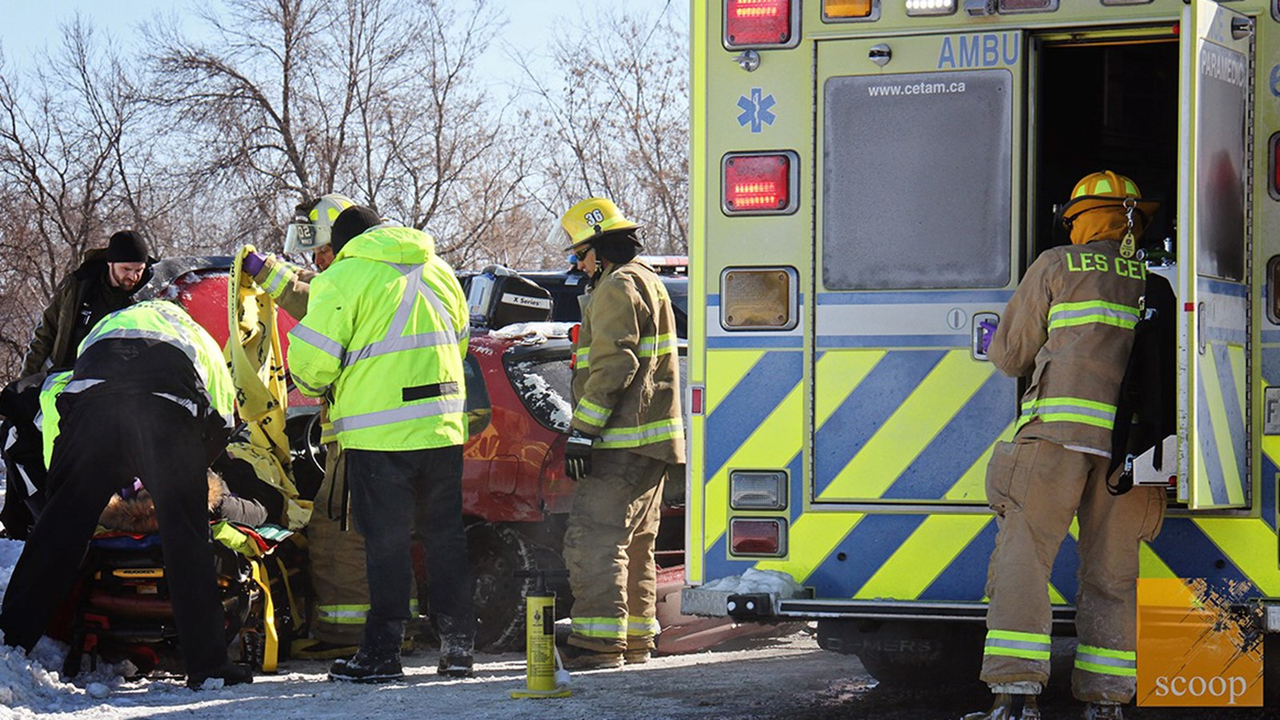 Une blessée dans une collision entre deux voitures à Les Cèdres