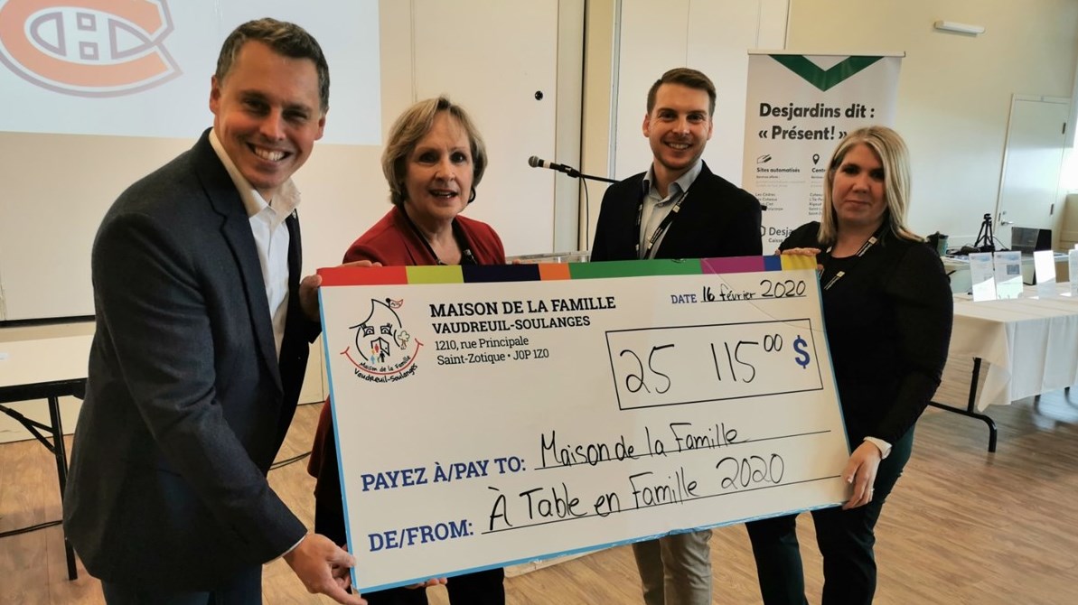Plus de 25 000 $ pour la Maison de la famille de Vaudreuil-Soulanges
