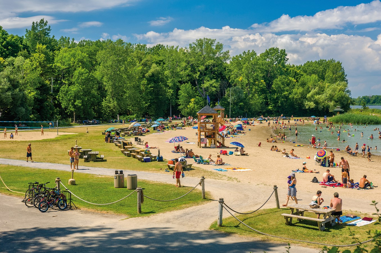 La plage de Salaberry-de-Valleyfield accessible aux Cèdreaux