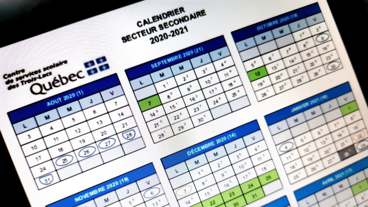 Le Centre de services scolaires des Trois-Lacs revoit son calendrier