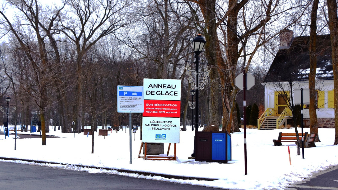 Réservation requise pour patiner au parc de la Maison Valois
