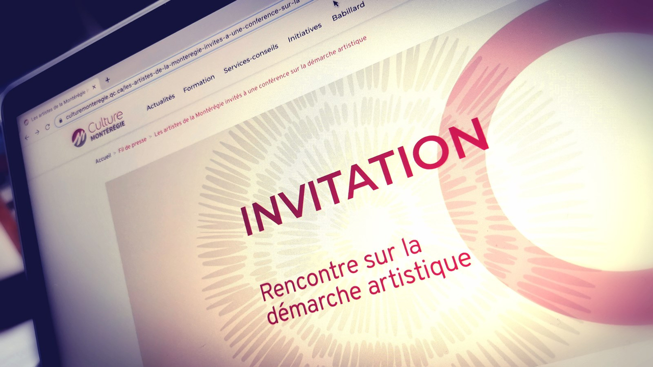 Une conférence sur la démarche artistique pour les artistes de la Montérégie