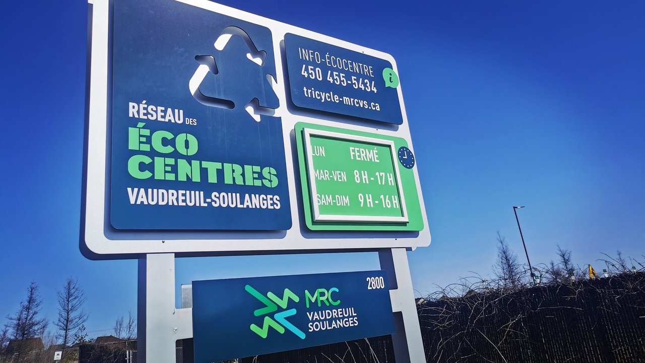 Nouvel horaire pour l'écocentre de Vaudreuil-Dorion