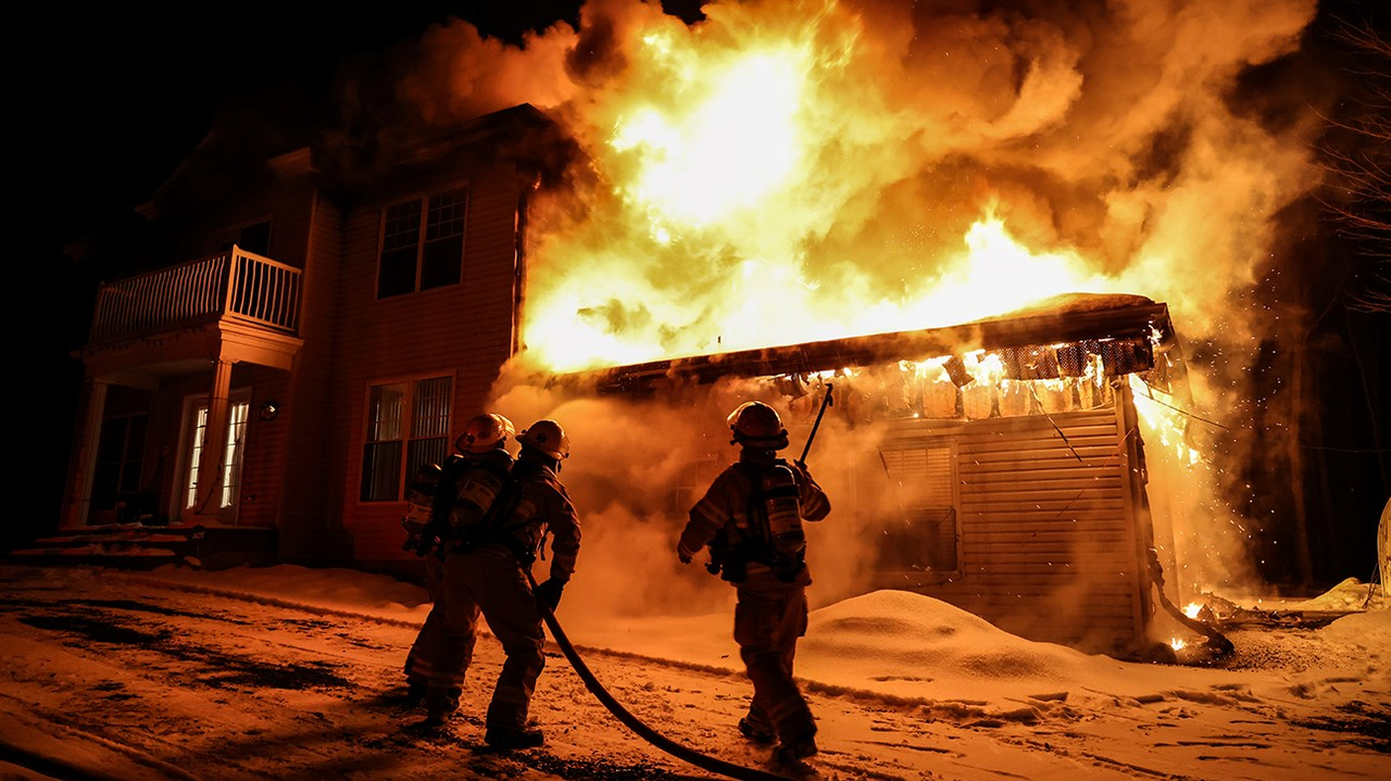 Plus d'une quarantaine de pompiers ont combattu les flammes à Saint-Lazare cette nuit