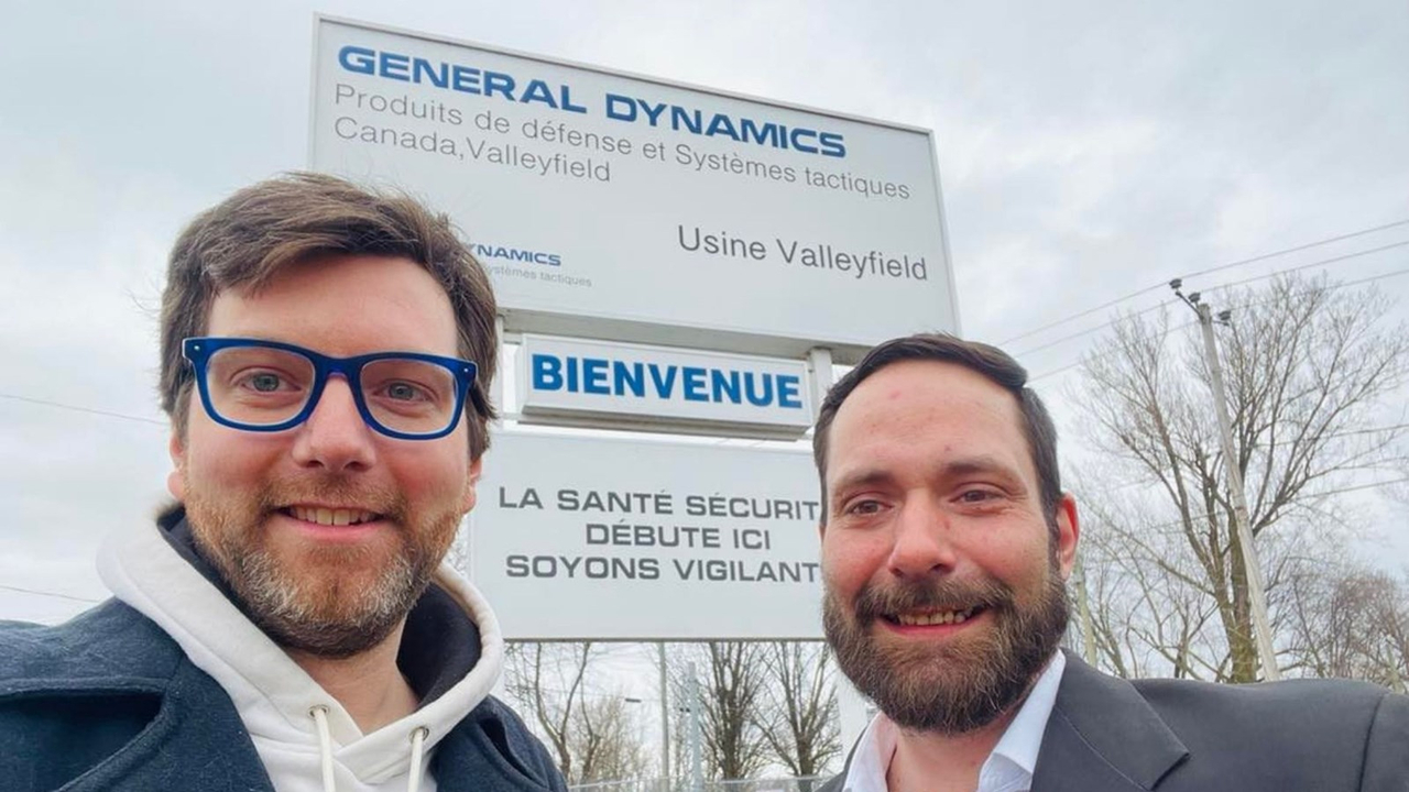 Alex Tyrrell, chef du Parti Vert poursuit sa tournée des industries militaires du Québec