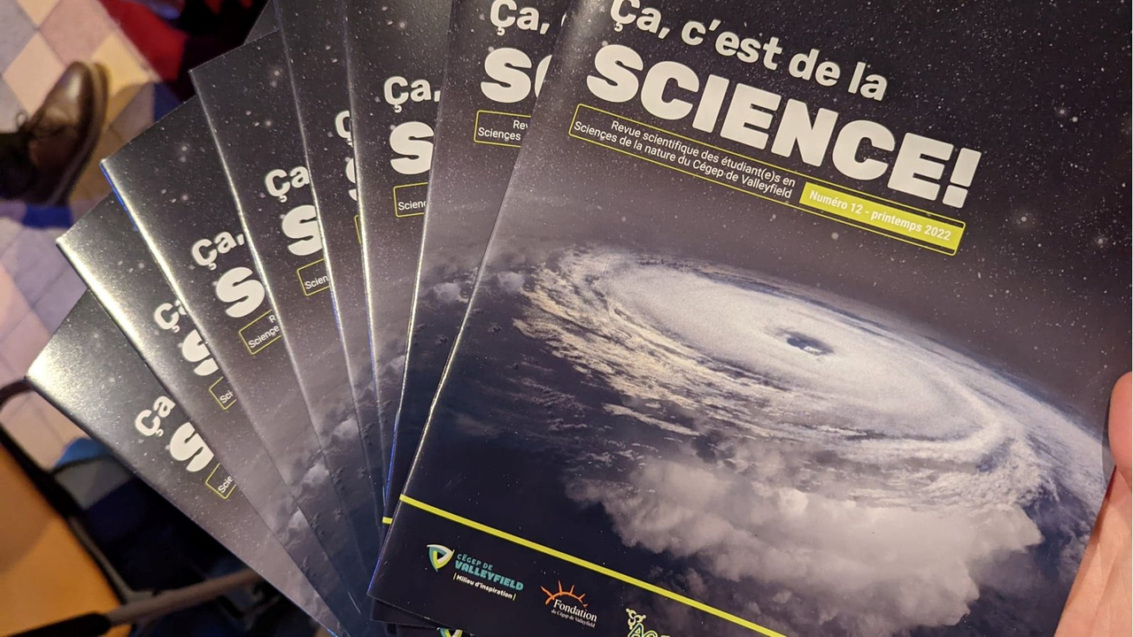 Les élèves en Sciences de la nature du Cégep de Valleyfield lancent la revue scientifique 2022