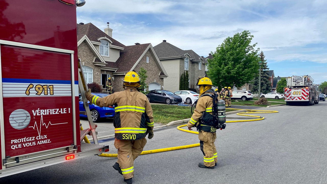 Explosion dans une résidence privée