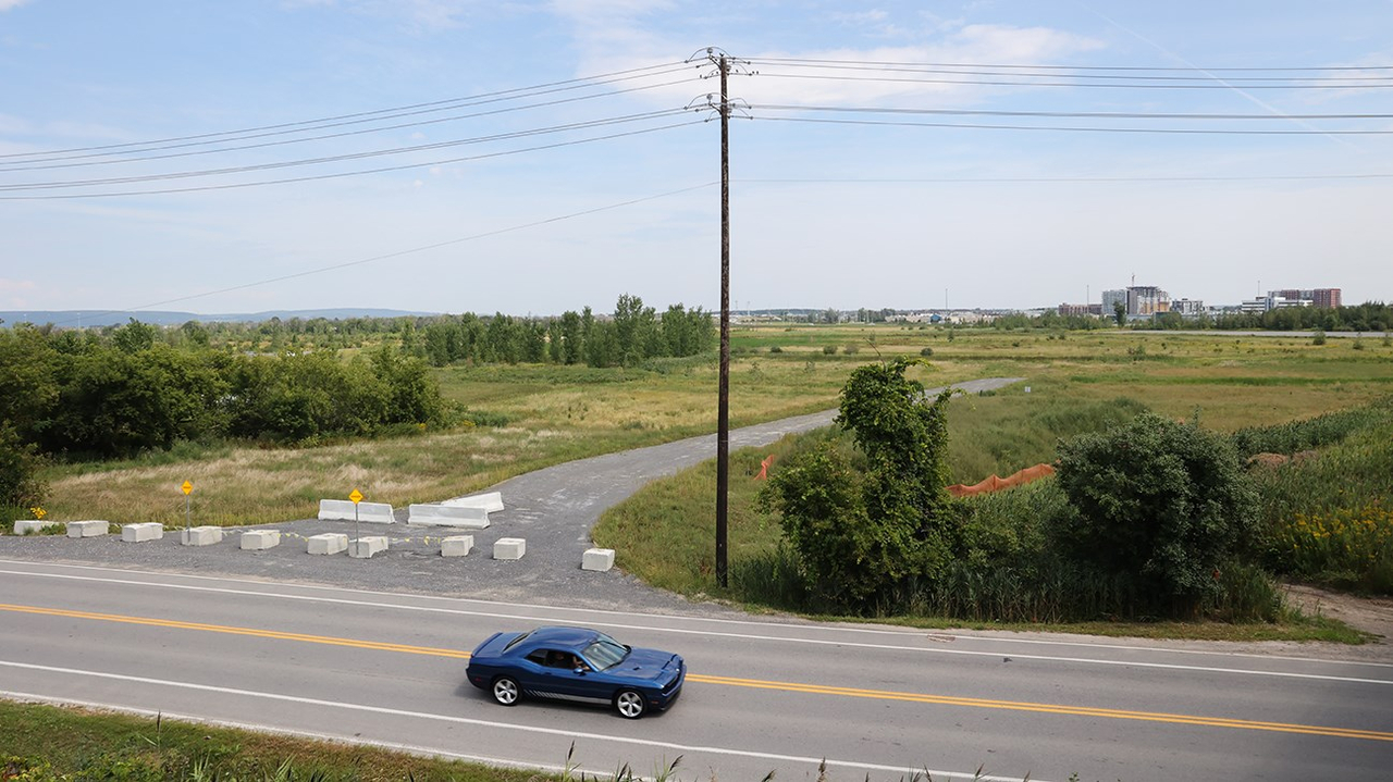 Site sur lequel sera construit le nouvel Hôpital.
