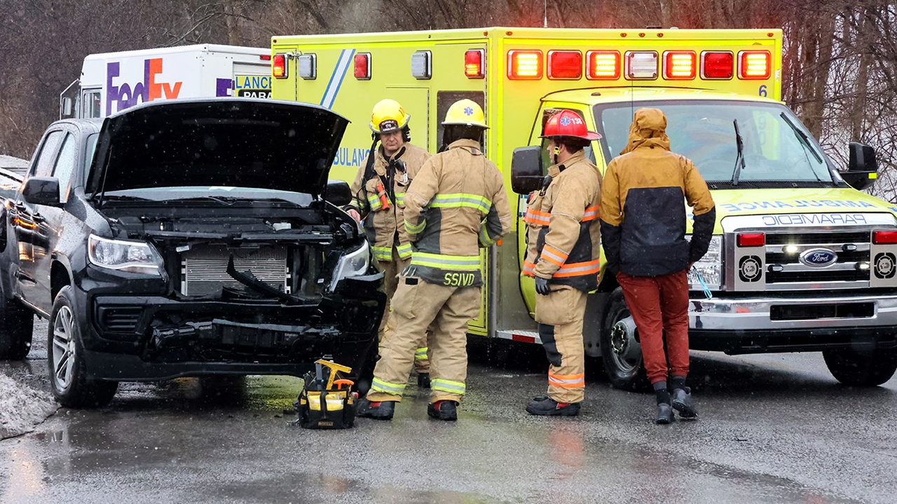 Collision impliquant deux véhicules à Vaudreuil-Dorion