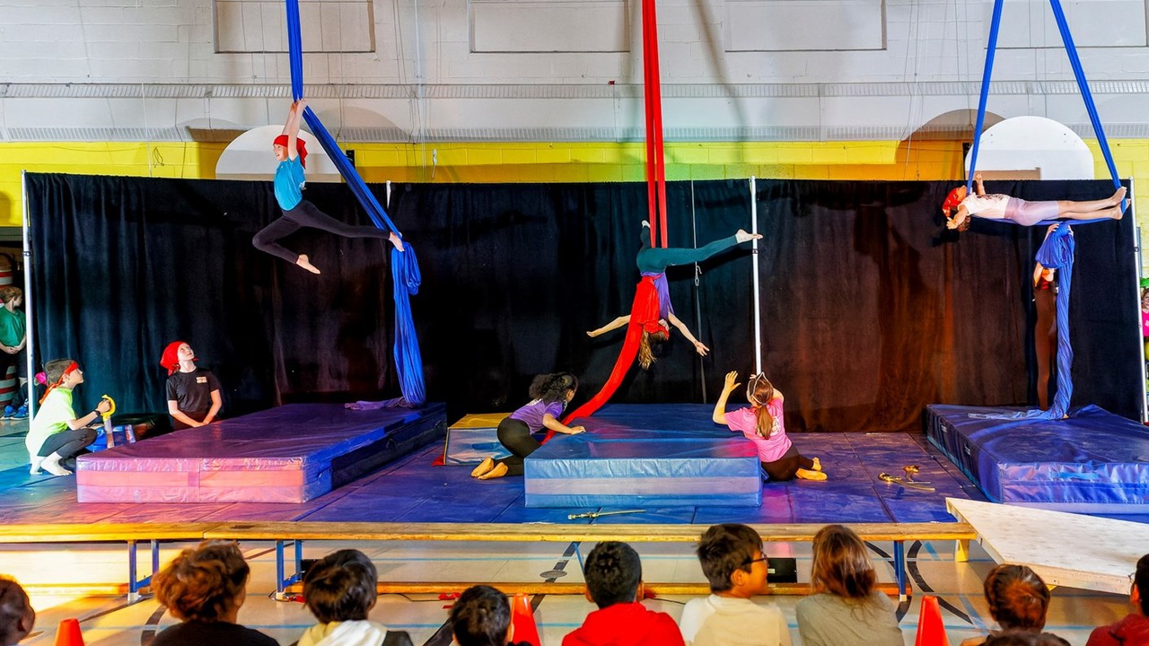 Festi-Cirque: trois représentations hautes en couleurs pour l'école Virginie-Roy