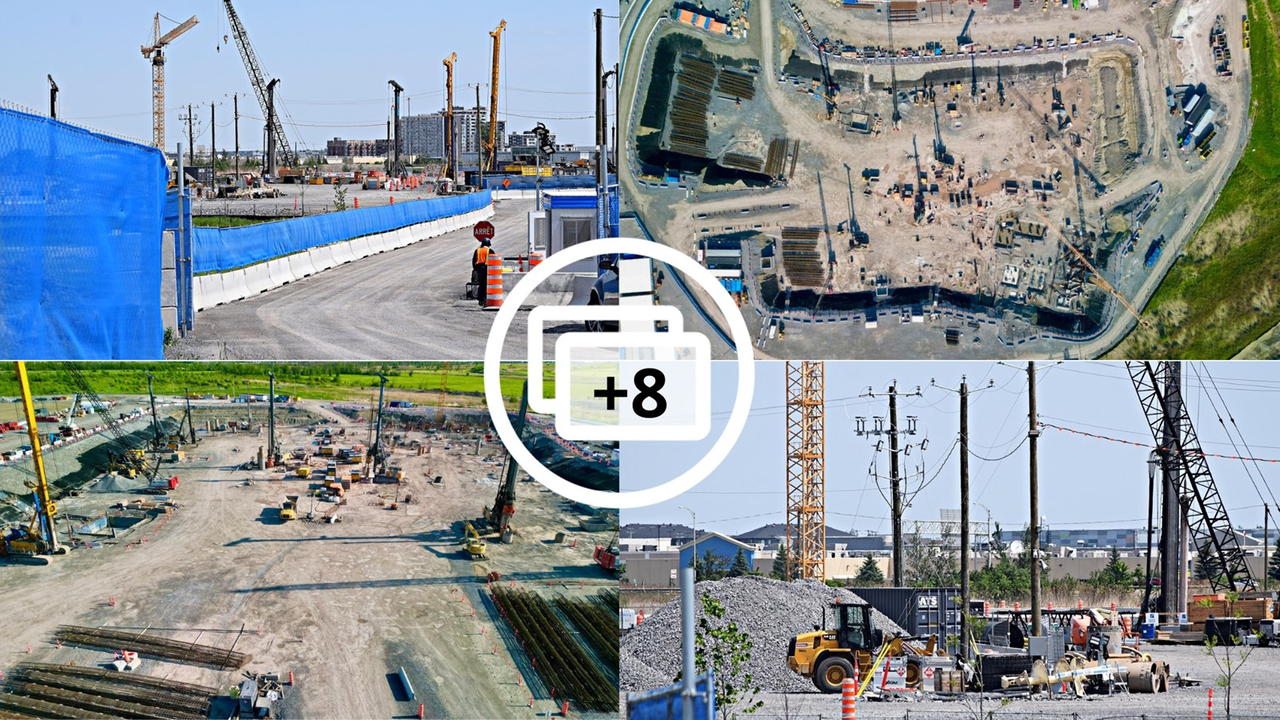 Survol du chantier du futur Hôpital de Vaudreuil-Soulanges