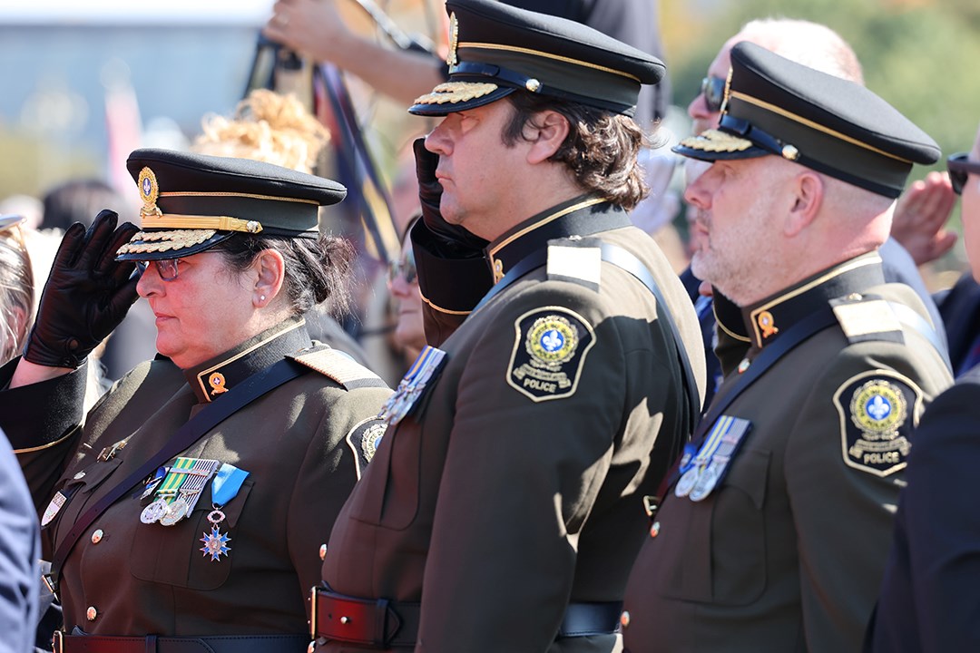 Des policiers de Vaudreuil-Soulanges rendent hommage à leurs collègues disparus