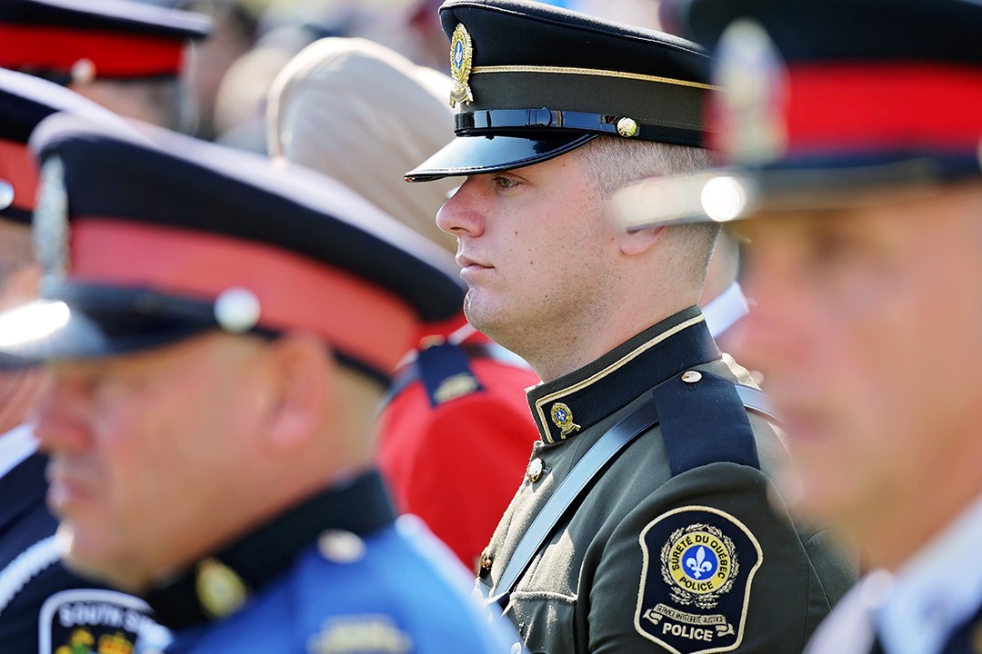 Des policiers de Vaudreuil-Soulanges rendent hommage à leurs collègues disparus