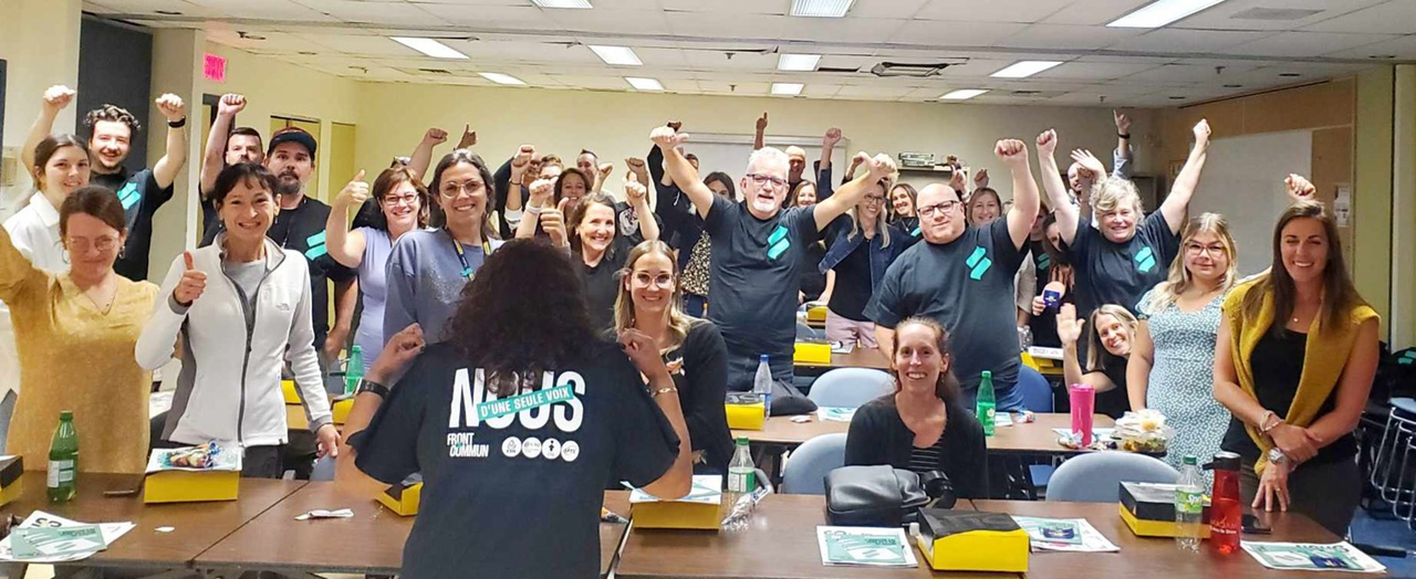 Les membres de l’APTS du CISSS de la Montérégie Ouest votent pour la grève