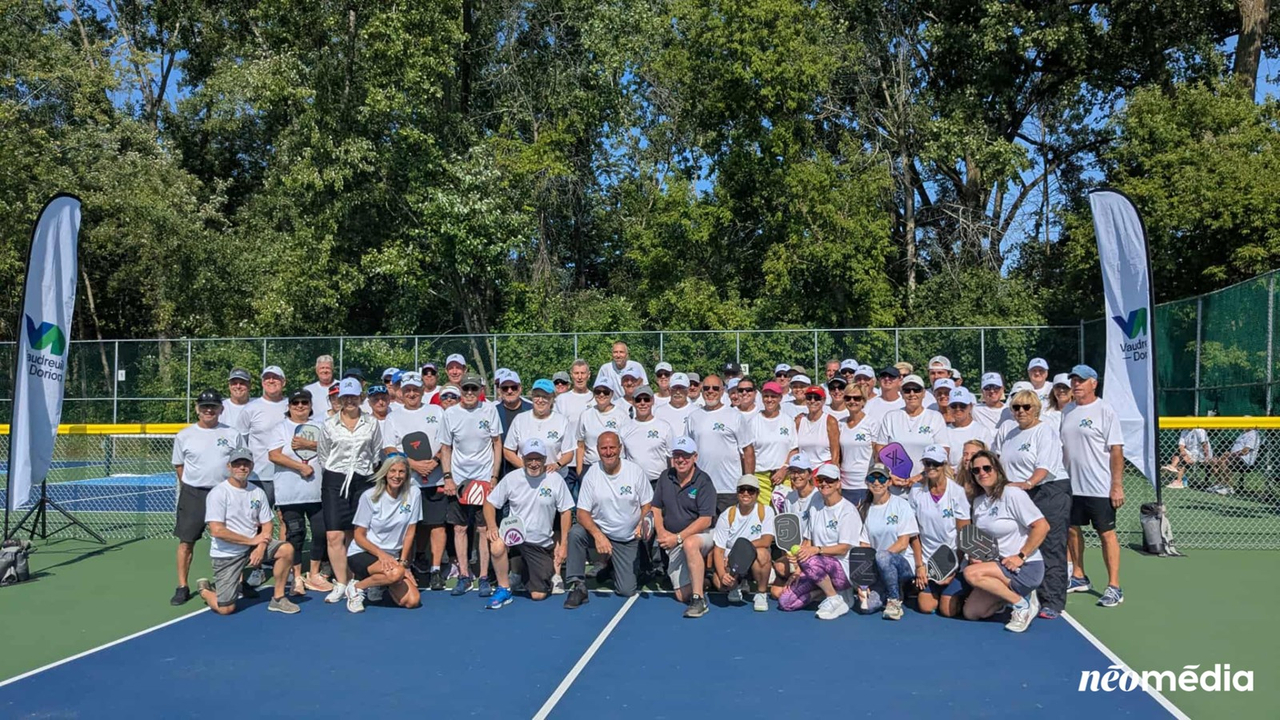 EN VIDÉO | Des nouveaux terrains de pickleball inaugurés à Vaudreuil-Dorion
