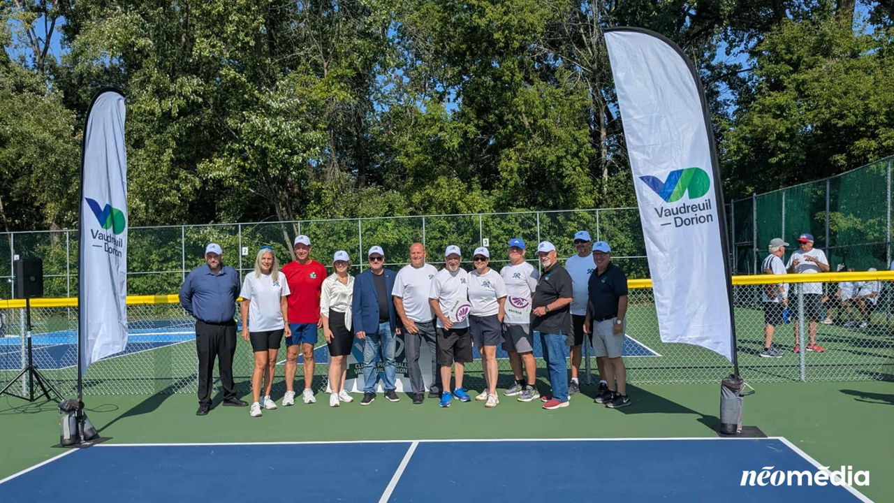 EN VIDÉO | Des nouveaux terrains de pickleball inaugurés à Vaudreuil-Dorion