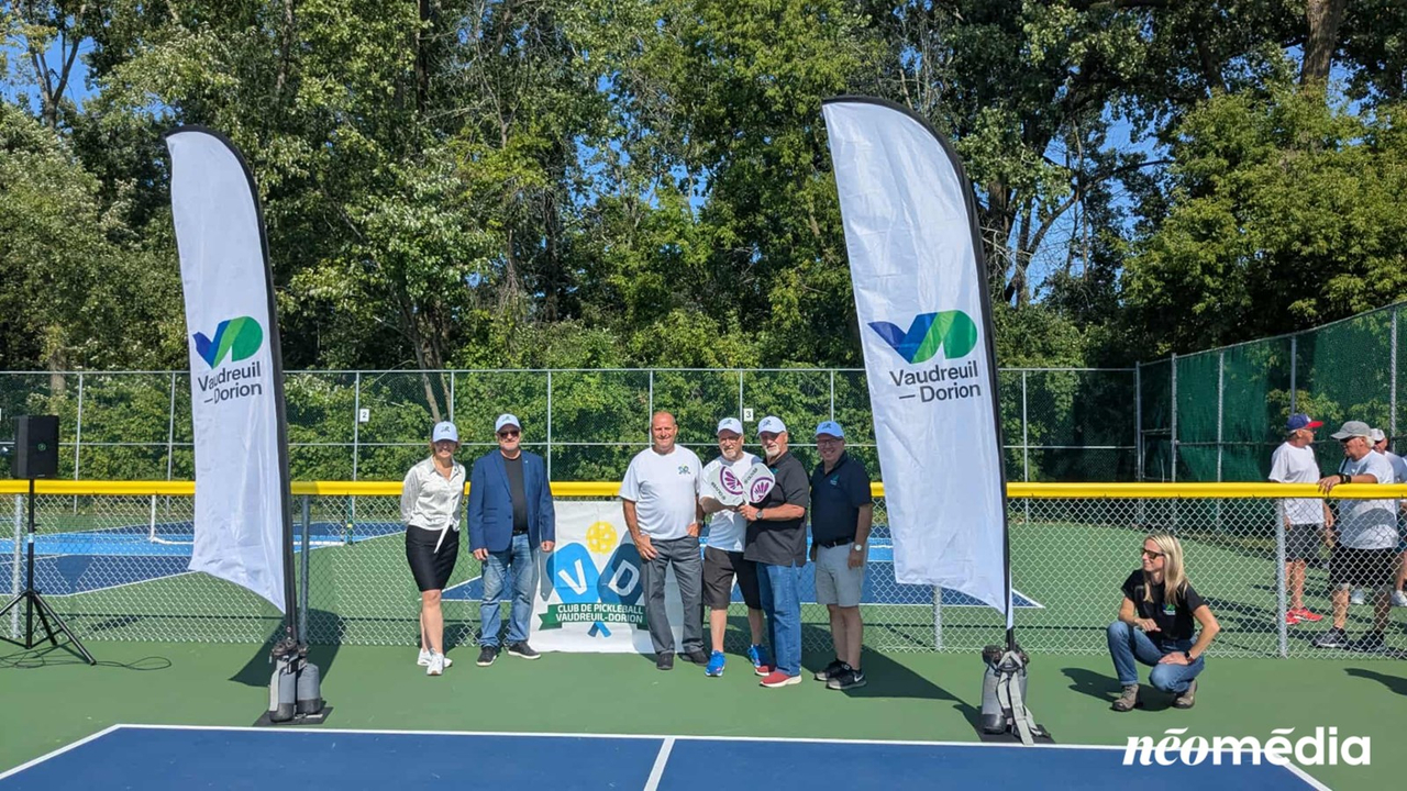 EN VIDÉO | Des nouveaux terrains de pickleball inaugurés à Vaudreuil-Dorion