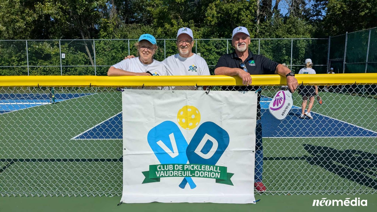 EN VIDÉO | Des nouveaux terrains de pickleball inaugurés à Vaudreuil-Dorion