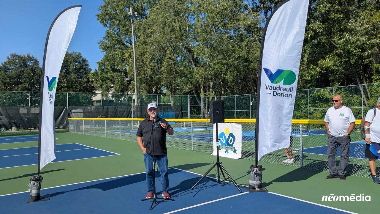 EN VIDÉO | Des nouveaux terrains de pickleball inaugurés à Vaudreuil-Dorion
