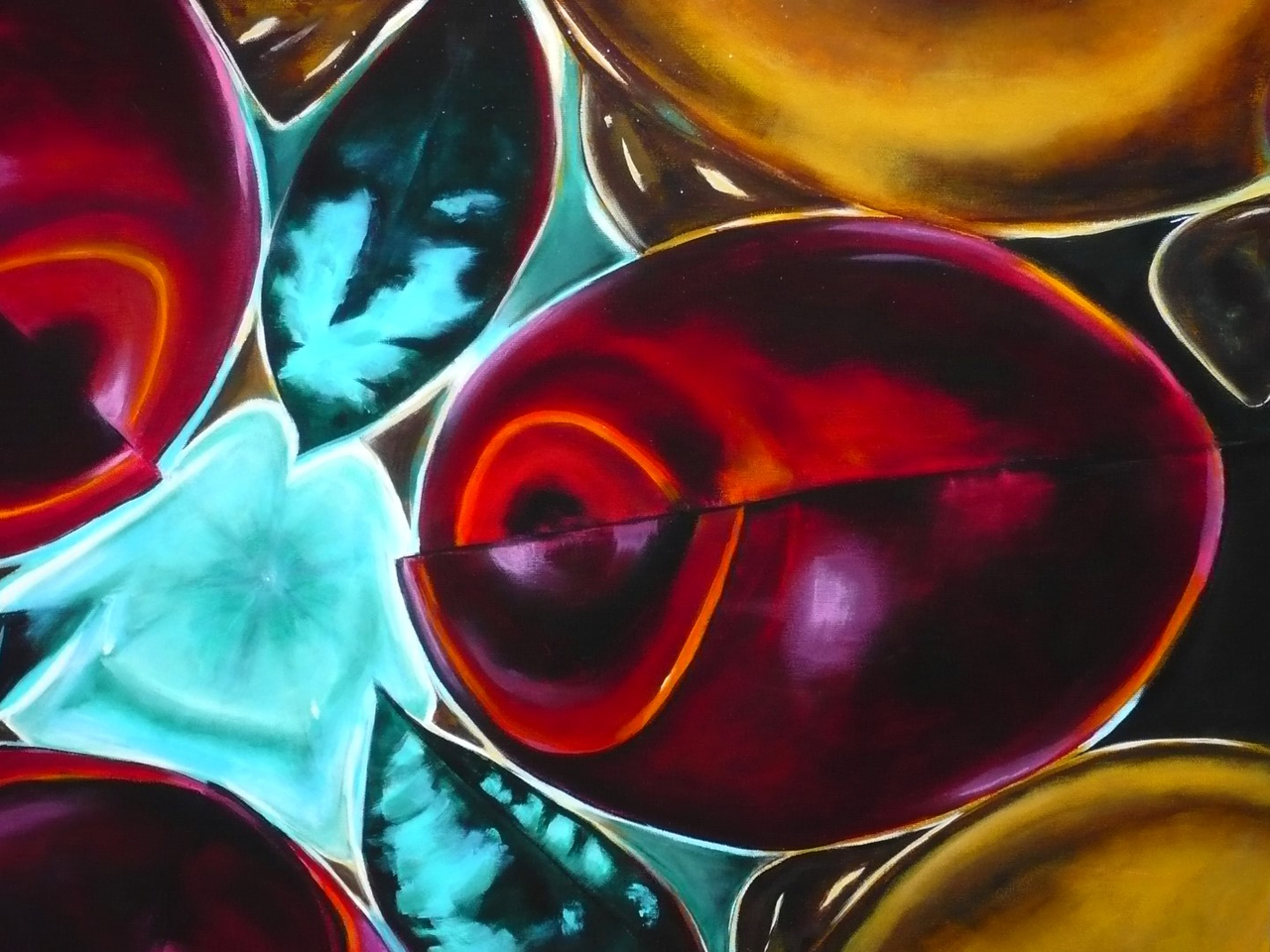« Tour d'Observation », une toile de la  nouvelle collection présentée par la Marieviloise Jennifer Lee Shulman lors de cette exposition. (Photo : Courtoisie)