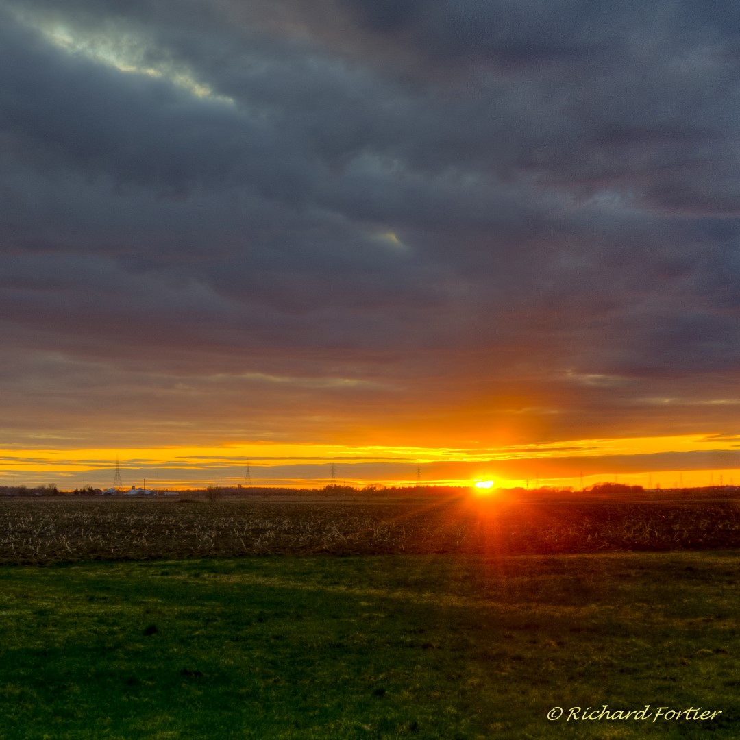 « Coucher de soleil sur Saint-Jean-sur-Richelieu », par Richard Fortier