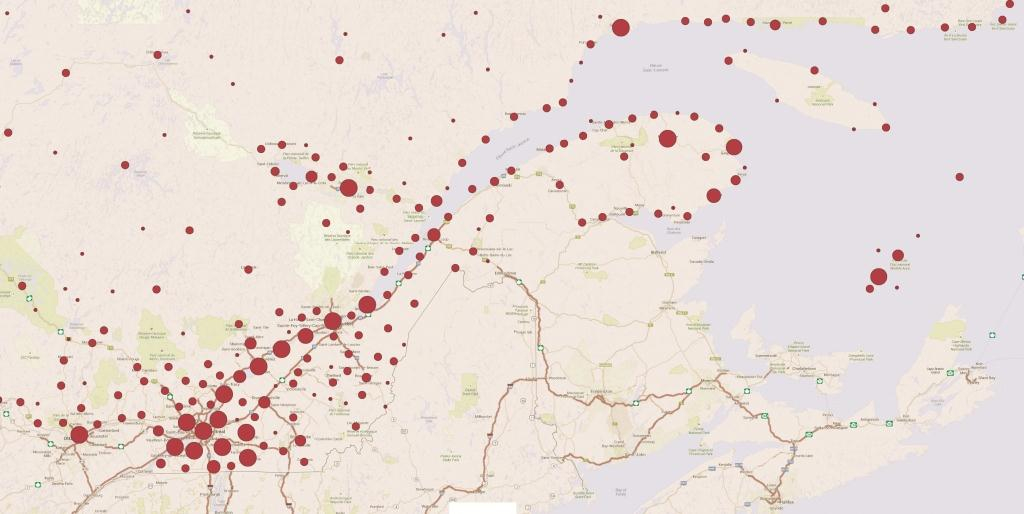 Carte interactive des terrains contaminés