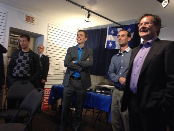 <!--[if gte mso 9]><xml> <o:OfficeDocumentSettings>  <o:AllowPNG/> </o:OfficeDocumentSettings></xml><![endif]-->Bertrand St-Arnaud, député sortant et candidat péquiste, faisant son entrée dans son local électoral sur l'avenue Bourgogne.<!--[if gte mso 9]><xml> <w:WordDocument>  <w:View>Normal</w:View>  <w:Zoom>0</w:Zoom>  <w:TrackMoves/>  <w:TrackFormatting/>  <w:HyphenationZone>21</w:HyphenationZone>  <w:PunctuationKerning/>  <w:ValidateAgainstSchemas/>  <w:SaveIfXMLInvalid>false</w:SaveIfXMLInvalid>  <w:IgnoreMixedContent>false</w:IgnoreMixedContent>  <w:AlwaysShowPlaceholderText>false</w:AlwaysShowPlaceholderText>  <w:DoNotPromoteQF/>  <w:LidThemeOther>FR-CA</w:LidThemeOther>  <w:LidThemeAsian>X-NONE</w:LidThemeAsian>  <w:LidThemeComplexScript>X-NONE</w:LidThemeComplexScript>  <w:Compatibility>   <w:BreakWrappedTables/>   <w:SnapToGridInCell/>   <w:WrapTextWithPunct/>   <w:UseAsianBreakRules/>   <w:DontGrowAutofit/>   <w:SplitPgBreakAndParaMark/>   <w:EnableOpenTypeKerning/>   <w:DontFlipMirrorIndents/>   <w:OverrideTableStyleHps/>  </w:Compatibility>  <m:mathPr>   <m:mathFont m:val="Cambria Math"/>   <m:brkBin m:val="before"/>   <m:brkBinSub m:val="--"/>   <m:smallFrac m:val="off"/>   <m:dispDef/>   <m:lMargin m:val="0"/>   <m:rMargin m:val="0"/>   <m:defJc m:val="centerGroup"/>   <m:wrapIndent m:val="1440"/>   <m:intLim m:val="subSup"/>   <m:naryLim m:val="undOvr"/>  </m:mathPr></w:WordDocument></xml><![endif]--><!--[if gte mso 9]><xml> <w:LatentStyles DefLockedState="false" DefUnhideWhenUsed="true"  DefSemiHidden="true" DefQFormat="false" DefPriority="99"  LatentStyleCount="267">  <w:LsdException Locked="false" Priority="0" SemiHidden="false"   UnhideWhenUsed="false" QFormat="true" Name="Normal"/>  <w:LsdException Locked="false" Priority="9" SemiHidden="false"   UnhideWhenUsed="false" QFormat="true" Name="heading 1"/>  <w:LsdException Locked="false" Priority="9" QFormat="true" Name="heading 2"/>  <w:LsdException Locked="false" Priority="9" QFormat="true" Name="heading 3"/>  <w:LsdException Locked="false" Priority="9" QFormat="true" Name="heading 4"/>  <w:LsdException Locked="false" Priority="9" QFormat="true" Name="heading 5"/>  <w:LsdException Locked="false" Priority="9" QFormat="true" Name="heading 6"/>  <w:LsdException Locked="false" Priority="9" QFormat="true" Name="heading 7"/>  <w:LsdException Locked="false" Priority="9" QFormat="true" Name="heading 8"/>  <w:LsdException Locked="false" Priority="9" QFormat="true" Name="heading 9"/>  <w:LsdException Locked="false" Priority="39" Name="toc 1"/>  <w:LsdException Locked="false" Priority="39" Name="toc 2"/>  <w:LsdException Locked="false" Priority="39" Name="toc 3"/>  <w:LsdException Locked="false" Priority="39" Name="toc 4"/>  <w:LsdException Locked="false" Priority="39" Name="toc 5"/>  <w:LsdException Locked="false" Priority="39" Name="toc 6"/>  <w:LsdException Locked="false" Priority="39" Name="toc 7"/>  <w:LsdException Locked="false" Priority="39" Name="toc 8"/>  <w:LsdException Locked="false" Priority="39" Name="toc 9"/>  <w:LsdException Locked="false" Priority="35" QFormat="true" Name="caption"/>  <w:LsdException Locked="false" Priority="10" SemiHidden="false"   UnhideWhenUsed="false" QFormat="true" Name="Title"/>  <w:LsdException Locked="false" Priority="1" Name="Default Paragraph Font"/>  <w:LsdException Locked="false" Priority="11" SemiHidden="false"   UnhideWhenUsed="false" QFormat="true" Name="Subtitle"/>  <w:LsdException Locked="false" Priority="22" SemiHidden="false"   UnhideWhenUsed="false" QFormat="true" Name="Strong"/>  <w:LsdException Locked="false" Priority="20" SemiHidden="false"   UnhideWhenUsed="false" QFormat="true" Name="Emphasis"/>  <w:LsdException Locked="false" Priority="59" SemiHidden="false"   UnhideWhenUsed="false" Name="Table Grid"/>  <w:LsdException Locked="false" UnhideWhenUsed="false" Name="Placeholder Text"/>  <w:LsdException Locked="false" Priority="1" SemiHidden="false"   UnhideWhenUsed="false" QFormat="true" Name="No Spacing"/>  <w:LsdException Locked="false" Priority="60" SemiHidden="false"   UnhideWhenUsed="false" Name="Light Shading"/>  <w:LsdException Locked="false" Priority="61" SemiHidden="false"   UnhideWhenUsed="false" Name="Light List"/>  <w:LsdException Locked="false" Priority="62" SemiHidden="false"   UnhideWhenUsed="false" Name="Light Grid"/>  <w:LsdException Locked="false" Priority="63" SemiHidden="false"   UnhideWhenUsed="false" Name="Medium Shading 1"/>  <w:LsdException Locked="false" Priority="64" SemiHidden="false"   UnhideWhenUsed="false" Name="Medium Shading 2"/>  <w:LsdException Locked="false" Priority="65" SemiHidden="false"   UnhideWhenUsed="false" Name="Medium List 1"/>  <w:LsdException Locked="false" Priority="66" SemiHidden="false"   UnhideWhenUsed="false" Name="Medium List 2"/>  <w:LsdException Locked="false" Priority="67" SemiHidden="false"   UnhideWhenUsed="false" Name="Medium Grid 1"/>  <w:LsdException Locked="false" Priority="68" SemiHidden="false"   UnhideWhenUsed="false" Name="Medium Grid 2"/>  <w:LsdException Locked="false" Priority="69" SemiHidden="false"   UnhideWhenUsed="false" Name="Medium Grid 3"/>  <w:LsdException Locked="false" Priority="70" SemiHidden="false"   UnhideWhenUsed="false" Name="Dark List"/>  <w:LsdException Locked="false" Priority="71" SemiHidden="false"   UnhideWhenUsed="false" Name="Colorful Shading"/>  <w:LsdException Locked="false" Priority="72" SemiHidden="false"   UnhideWhenUsed="false" Name="Colorful List"/>  <w:LsdException Locked="false" Priority="73" SemiHidden="false"   UnhideWhenUsed="false" Name="Colorful Grid"/>  <w:LsdException Locked="false" Priority="60" SemiHidden="false"   UnhideWhenUsed="false" Name="Light Shading Accent 1"/>  <w:LsdException Locked="false" Priority="61" SemiHidden="false"   UnhideWhenUsed="false" Name="Light List Accent 1"/>  <w:LsdException Locked="false" Priority="62" SemiHidden="false"   UnhideWhenUsed="false" Name="Light Grid Accent 1"/>  <w:LsdException Locked="false" Priority="63" SemiHidden="false"   UnhideWhenUsed="false" Name="Medium Shading 1 Accent 1"/>  <w:LsdException Locked="false" Priority="64" SemiHidden="false"   UnhideWhenUsed="false" Name="Medium Shading 2 Accent 1"/>  <w:LsdException Locked="false" Priority="65" SemiHidden="false"   UnhideWhenUsed="false" Name="Medium List 1 Accent 1"/>  <w:LsdException Locked="false" UnhideWhenUsed="false" Name="Revision"/>  <w:LsdException Locked="false" Priority="34" SemiHidden="false"   UnhideWhenUsed="false" QFormat="true" Name="List Paragraph"/>  <w:LsdException Locked="false" Priority="29" SemiHidden="false"   UnhideWhenUsed="false" QFormat="true" Name="Quote"/>  <w:LsdException Locked="false" Priority="30" SemiHidden="false"   UnhideWhenUsed="false" QFormat="true" Name="Intense Quote"/>  <w:LsdException Locked="false" Priority="66" SemiHidden="false"   UnhideWhenUsed="false" Name="Medium List 2 Accent 1"/>  <w:LsdException Locked="false" Priority="67" SemiHidden="false"   UnhideWhenUsed="false" Name="Medium Grid 1 Accent 1"/>  <w:LsdException Locked="false" Priority="68" SemiHidden="false"   UnhideWhenUsed="false" Name="Medium Grid 2 Accent 1"/>  <w:LsdException Locked="false" Priority="69" SemiHidden="false"   UnhideWhenUsed="false" Name="Medium Grid 3 Accent 1"/>  <w:LsdException Locked="false" Priority="70" SemiHidden="false"   UnhideWhenUsed="false" Name="Dark List Accent 1"/>  <w:LsdException Locked="false" Priority="71" SemiHidden="false"   UnhideWhenUsed="false" Name="Colorful Shading Accent 1"/>  <w:LsdException Locked="false" Priority="72" SemiHidden="false"   UnhideWhenUsed="false" Name="Colorful List Accent 1"/>  <w:LsdException Locked="false" Priority="73" SemiHidden="false"   UnhideWhenUsed="false" Name="Colorful Grid Accent 1"/>  <w:LsdException Locked="false" Priority="60" SemiHidden="false"   UnhideWhenUsed="false" Name="Light Shading Accent 2"/>  <w:LsdException Locked="false" Priority="61" SemiHidden="false"   UnhideWhenUsed="false" Name="Light List Accent 2"/>  <w:LsdException Locked="false" Priority="62" SemiHidden="false"   UnhideWhenUsed="false" Name="Light Grid Accent 2"/>  <w:LsdException Locked="false" Priority="63" SemiHidden="false"   UnhideWhenUsed="false" Name="Medium Shading 1 Accent 2"/>  <w:LsdException Locked="false" Priority="64" SemiHidden="false"   UnhideWhenUsed="false" Name="Medium Shading 2 Accent 2"/>  <w:LsdException Locked="false" Priority="65" SemiHidden="false"   UnhideWhenUsed="false" Name="Medium List 1 Accent 2"/>  <w:LsdException Locked="false" Priority="66" SemiHidden="false"   UnhideWhenUsed="false" Name="Medium List 2 Accent 2"/>  <w:LsdException Locked="false" Priority="67" SemiHidden="false"   UnhideWhenUsed="false" Name="Medium Grid 1 Accent 2"/>  <w:LsdException Locked="false" Priority="68" SemiHidden="false"   UnhideWhenUsed="false" Name="Medium Grid 2 Accent 2"/>  <w:LsdException Locked="false" Priority="69" SemiHidden="false"   UnhideWhenUsed="false" Name="Medium Grid 3 Accent 2"/>  <w:LsdException Locked="false" Priority="70" SemiHidden="false"   UnhideWhenUsed="false" Name="Dark List Accent 2"/>  <w:LsdException Locked="false" Priority="71" SemiHidden="false"   UnhideWhenUsed="false" Name="Colorful Shading Accent 2"/>  <w:LsdException Locked="false" Priority="72" SemiHidden="false"   UnhideWhenUsed="false" Name="Colorful List Accent 2"/>  <w:LsdException Locked="false" Priority="73" SemiHidden="false"   UnhideWhenUsed="false" Name="Colorful Grid Accent 2"/>  <w:LsdException Locked="false" Priority="60" SemiHidden="false"   UnhideWhenUsed="false" Name="Light Shading Accent 3"/>  <w:LsdException Locked="false" Priority="61" SemiHidden="false"   UnhideWhenUsed="false" Name="Light List Accent 3"/>  <w:LsdException Locked="false" Priority="62" SemiHidden="false"   UnhideWhenUsed="false" Name="Light Grid Accent 3"/>  <w:LsdException Locked="false" Priority="63" SemiHidden="false"   UnhideWhenUsed="false" Name="Medium Shading 1 Accent 3"/>  <w:LsdException Locked="false" Priority="64" SemiHidden="false"   UnhideWhenUsed="false" Name="Medium Shading 2 Accent 3"/>  <w:LsdException Locked="false" Priority="65" SemiHidden="false"   UnhideWhenUsed="false" Name="Medium List 1 Accent 3"/>  <w:LsdException Locked="false" Priority="66" SemiHidden="false"   UnhideWhenUsed="false" Name="Medium List 2 Accent 3"/>  <w:LsdException Locked="false" Priority="67" SemiHidden="false"   UnhideWhenUsed="false" Name="Medium Grid 1 Accent 3"/>  <w:LsdException Locked="false" Priority="68" SemiHidden="false"   UnhideWhenUsed="false" Name="Medium Grid 2 Accent 3"/>  <w:LsdException Locked="false" Priority="69" SemiHidden="false"   UnhideWhenUsed="false" Name="Medium Grid 3 Accent 3"/>  <w:LsdException Locked="false" Priority="70" SemiHidden="false"   UnhideWhenUsed="false" Name="Dark List Accent 3"/>  <w:LsdException Locked="false" Priority="71" SemiHidden="false"   UnhideWhenUsed="false" Name="Colorful Shading Accent 3"/>  <w:LsdException Locked="false" Priority="72" SemiHidden="false"   UnhideWhenUsed="false" Name="Colorful List Accent 3"/>  <w:LsdException Locked="false" Priority="73" SemiHidden="false"   UnhideWhenUsed="false" Name="Colorful Grid Accent 3"/>  <w:LsdException Locked="false" Priority="60" SemiHidden="false"   UnhideWhenUsed="false" Name="Light Shading Accent 4"/>  <w:LsdException Locked="false" Priority="61" SemiHidden="false"   UnhideWhenUsed="false" Name="Light List Accent 4"/>  <w:LsdException Locked="false" Priority="62" SemiHidden="false"   UnhideWhenUsed="false" Name="Light Grid Accent 4"/>  <w:LsdException Locked="false" Priority="63" SemiHidden="false"   UnhideWhenUsed="false" Name="Medium Shading 1 Accent 4"/>  <w:LsdException Locked="false" Priority="64" SemiHidden="false"   UnhideWhenUsed="false" Name="Medium Shading 2 Accent 4"/>  <w:LsdException Locked="false" Priority="65" SemiHidden="false"   UnhideWhenUsed="false" Name="Medium List 1 Accent 4"/>  <w:LsdException Locked="false" Priority="66" SemiHidden="false"   UnhideWhenUsed="false" Name="Medium List 2 Accent 4"/>  <w:LsdException Locked="false" Priority="67" SemiHidden="false"   UnhideWhenUsed="false" Name="Medium Grid 1 Accent 4"/>  <w:LsdException Locked="false" Priority="68" SemiHidden="false"   UnhideWhenUsed="false" Name="Medium Grid 2 Accent 4"/>  <w:LsdException Locked="false" Priority="69" SemiHidden="false"   UnhideWhenUsed="false" Name="Medium Grid 3 Accent 4"/>  <w:LsdException Locked="false" Priority="70" SemiHidden="false"   UnhideWhenUsed="false" Name="Dark List Accent 4"/>  <w:LsdException Locked="false" Priority="71" SemiHidden="false"   UnhideWhenUsed="false" Name="Colorful Shading Accent 4"/>  <w:LsdException Locked="false" Priority="72" SemiHidden="false"   UnhideWhenUsed="false" Name="Colorful List Accent 4"/>  <w:LsdException Locked="false" Priority="73" SemiHidden="false"   UnhideWhenUsed="false" Name="Colorful Grid Accent 4"/>  <w:LsdException Locked="false" Priority="60" SemiHidden="false"   UnhideWhenUsed="false" Name="Light Shading Accent 5"/>  <w:LsdException Locked="false" Priority="61" SemiHidden="false"   UnhideWhenUsed="false" Name="Light List Accent 5"/>  <w:LsdException Locked="false" Priority="62" SemiHidden="false"   UnhideWhenUsed="false" Name="Light Grid Accent 5"/>  <w:LsdException Locked="false" Priority="63" SemiHidden="false"   UnhideWhenUsed="false" Name="Medium Shading 1 Accent 5"/>  <w:LsdException Locked="false" Priority="64" SemiHidden="false"   UnhideWhenUsed="false" Name="Medium Shading 2 Accent 5"/>  <w:LsdException Locked="false" Priority="65" SemiHidden="false"   UnhideWhenUsed="false" Name="Medium List 1 Accent 5"/>  <w:LsdException Locked="false" Priority="66" SemiHidden="false"   UnhideWhenUsed="false" Name="Medium List 2 Accent 5"/>  <w:LsdException Locked="false" Priority="67" SemiHidden="false"   UnhideWhenUsed="false" Name="Medium Grid 1 Accent 5"/>  <w:LsdException Locked="false" Priority="68" SemiHidden="false"   UnhideWhenUsed="false" Name="Medium Grid 2 Accent 5"/>  <w:LsdException Locked="false" Priority="69" SemiHidden="false"   UnhideWhenUsed="false" Name="Medium Grid 3 Accent 5"/>  <w:LsdException Locked="false" Priority="70" SemiHidden="false"   UnhideWhenUsed="false" Name="Dark List Accent 5"/>  <w:LsdException Locked="false" Priority="71" SemiHidden="false"   UnhideWhenUsed="false" Name="Colorful Shading Accent 5"/>  <w:LsdException Locked="false" Priority="72" SemiHidden="false"   UnhideWhenUsed="false" Name="Colorful List Accent 5"/>  <w:LsdException Locked="false" Priority="73" SemiHidden="false"   UnhideWhenUsed="false" Name="Colorful Grid Accent 5"/>  <w:LsdException Locked="false" Priority="60" SemiHidden="false"   UnhideWhenUsed="false" Name="Light Shading Accent 6"/>  <w:LsdException Locked="false" Priority="61" SemiHidden="false"   UnhideWhenUsed="false" Name="Light List Accent 6"/>  <w:LsdException Locked="false" Priority="62" SemiHidden="false"   UnhideWhenUsed="false" Name="Light Grid Accent 6"/>  <w:LsdException Locked="false" Priority="63" SemiHidden="false"   UnhideWhenUsed="false" Name="Medium Shading 1 Accent 6"/>  <w:LsdException Locked="false" Priority="64" SemiHidden="false"   UnhideWhenUsed="false" Name="Medium Shading 2 Accent 6"/>  <w:LsdException Locked="false" Priority="65" SemiHidden="false"   UnhideWhenUsed="false" Name="Medium List 1 Accent 6"/>  <w:LsdException Locked="false" Priority="66" SemiHidden="false"   UnhideWhenUsed="false" Name="Medium List 2 Accent 6"/>  <w:LsdException Locked="false" Priority="67" SemiHidden="false"   UnhideWhenUsed="false" Name="Medium Grid 1 Accent 6"/>  <w:LsdException Locked="false" Priority="68" SemiHidden="false"   UnhideWhenUsed="false" Name="Medium Grid 2 Accent 6"/>  <w:LsdException Locked="false" Priority="69" SemiHidden="false"   UnhideWhenUsed="false" Name="Medium Grid 3 Accent 6"/>  <w:LsdException Locked="false" Priority="70" SemiHidden="false"   UnhideWhenUsed="false" Name="Dark List Accent 6"/>  <w:LsdException Locked="false" Priority="71" SemiHidden="false"   UnhideWhenUsed="false" Name="Colorful Shading Accent 6"/>  <w:LsdException Locked="false" Priority="72" SemiHidden="false"   UnhideWhenUsed="false" Name="Colorful List Accent 6"/>  <w:LsdException Locked="false" Priority="73" SemiHidden="false"   UnhideWhenUsed="false" Name="Colorful Grid Accent 6"/>  <w:LsdException Locked="false" Priority="19" SemiHidden="false"   UnhideWhenUsed="false" QFormat="true" Name="Subtle Emphasis"/>  <w:LsdException Locked="false" Priority="21" SemiHidden="false"   UnhideWhenUsed="false" QFormat="true" Name="Intense Emphasis"/>  <w:LsdException Locked="false" Priority="31" SemiHidden="false"   UnhideWhenUsed="false" QFormat="true" Name="Subtle Reference"/>  <w:LsdException Locked="false" Priority="32" SemiHidden="false"   UnhideWhenUsed="false" QFormat="true" Name="Intense Reference"/>  <w:LsdException Locked="false" Priority="33" SemiHidden="false"   UnhideWhenUsed="false" QFormat="true" Name="Book Title"/>  <w:LsdException Locked="false" Priority="37" Name="Bibliography"/>  <w:LsdException Locked="false" Priority="39" QFormat="true" Name="TOC Heading"/> </w:LatentStyles></xml><![endif]--><!--[if gte mso 10]><style> /* Style Definitions */ table.MsoNormalTable	{mso-style-name:"Tableau Normal";	mso-tstyle-rowband-size:0;	mso-tstyle-colband-size:0;	mso-style-noshow:yes;	mso-style-priority:99;	mso-style-parent:"";	mso-padding-alt:0cm 5.4pt 0cm 5.4pt;	mso-para-margin-top:0cm;	mso-para-margin-right:0cm;	mso-para-margin-bottom:10.0pt;	mso-para-margin-left:0cm;	line-height:115%;	mso-pagination:widow-orphan;	font-size:11.0pt;	font-family:"Calibri","sans-serif";	mso-ascii-font-family:Calibri;	mso-ascii-theme-font:minor-latin;	mso-hansi-font-family:Calibri;	mso-hansi-theme-font:minor-latin;	mso-bidi-font-family:"Times New Roman";	mso-bidi-theme-font:minor-bidi;	mso-ansi-language:FR-CA;	mso-fareast-language:EN-US;}</style><![endif]-->