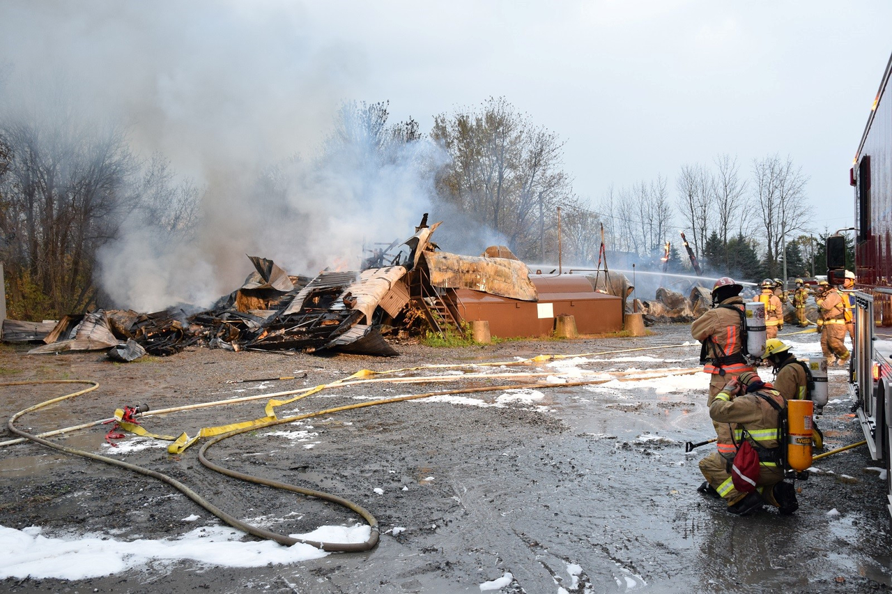 Incendie Commercial à St-Mathias