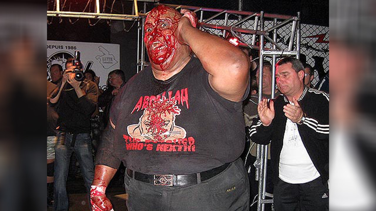 Abdullah the Butcher lors de sa tournée d'adieu au Québec
