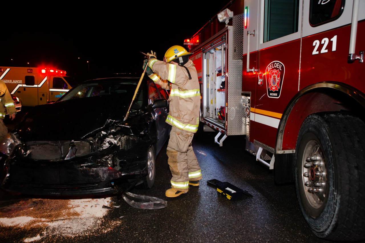 Blessée dans une collision