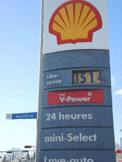 Hausse du prix de l’essence