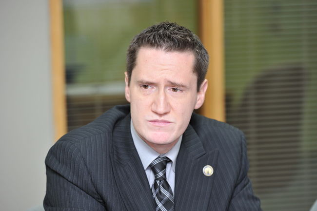 Le député de Deux-Montagnes, Benoit Charrette, président du caucus régional des députés caquistes