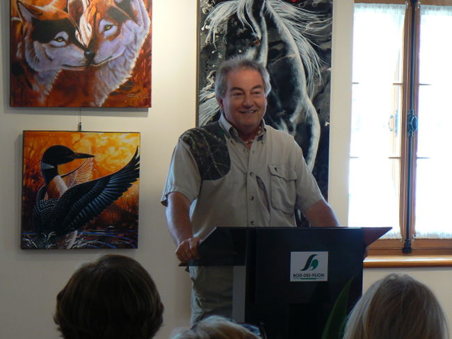 Le président d’honneur et peintre animalier, Gérald Trudel, sera de la 16e édition du Symposium de Bois-des-Filion.