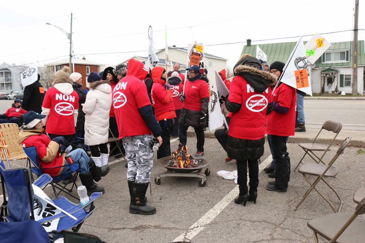 En photos: le «Grand dérangement» sur la Rive-Nord