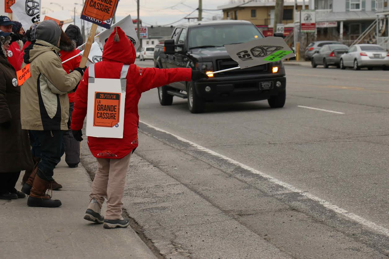 En photos: le «Grand dérangement» sur la Rive-Nord