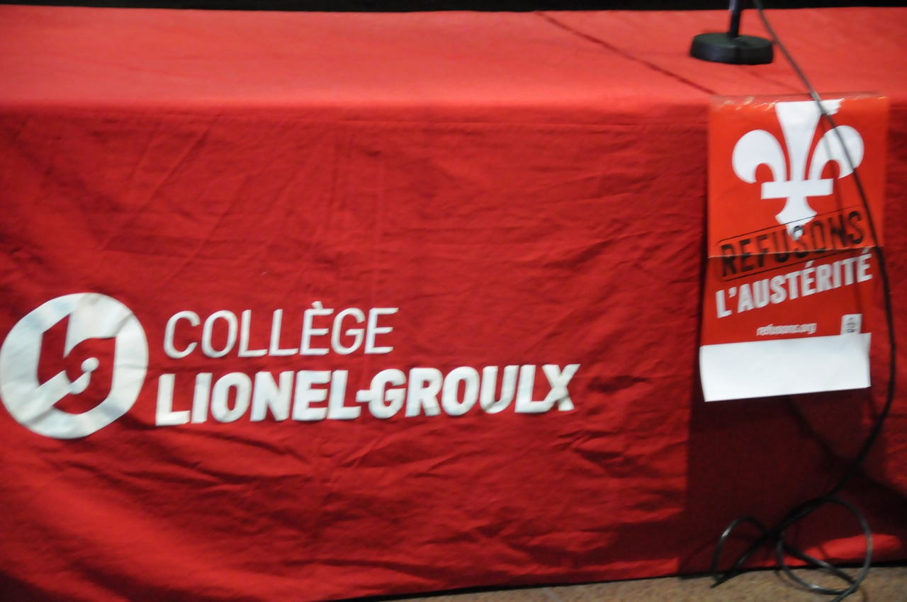 Le Collège Lionel-Groulx grogne contre les compressions budgétaires