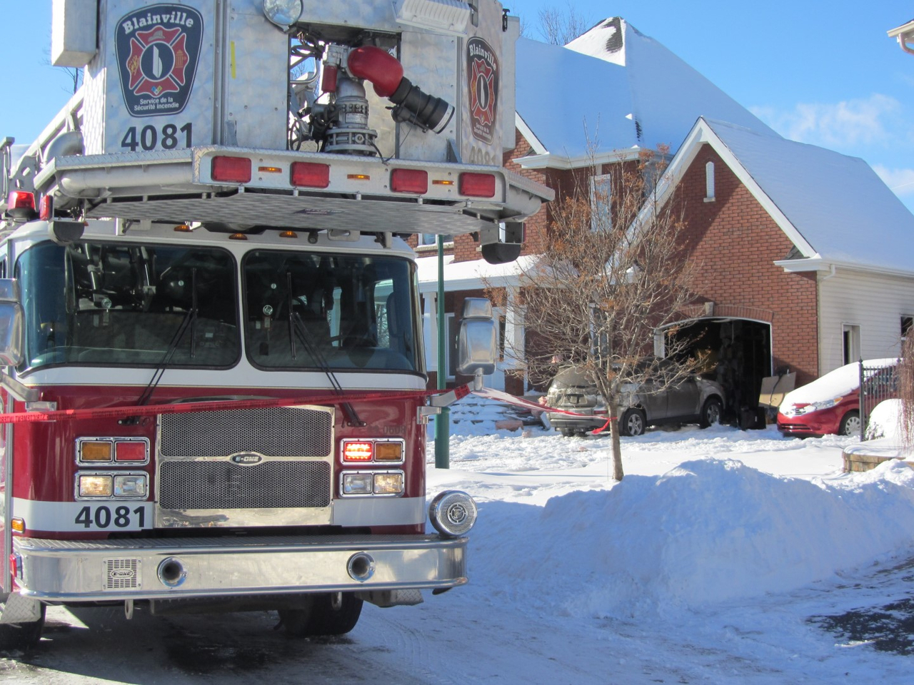 Une résidence de Blainville menacée par les flammes