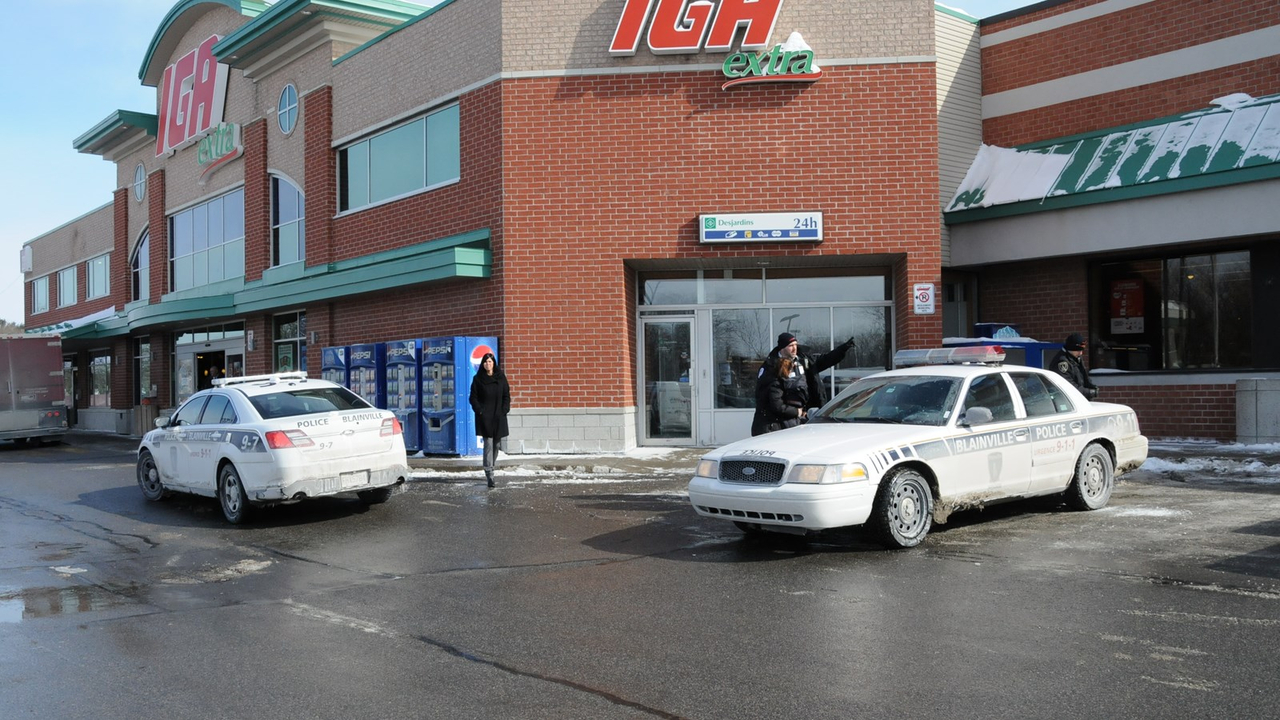 Deux employés de Garda agressés à la sortie du IGA de Blainville